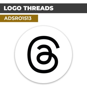 Autocollant LOGO THREADS | Réseaux sociaux