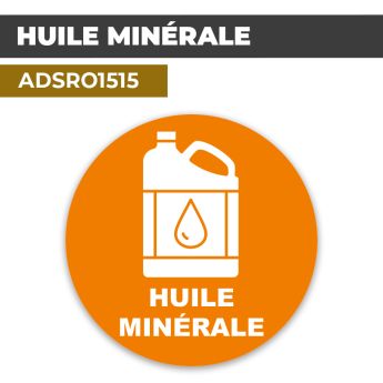Autocollant HUILE MINÉRALE | Tri des déchets