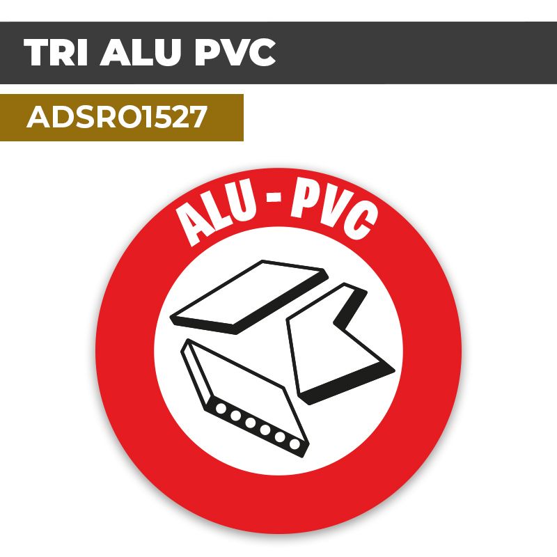 Autocollant TRI ALU PVC | Tri sélectif et recyclage