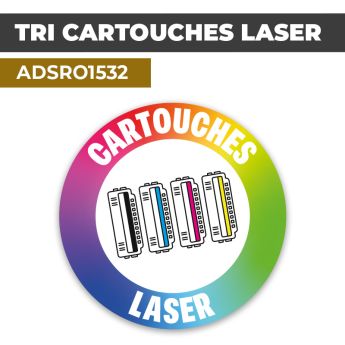 Autocollant TRI CARTOUCHES LASER | Tri sélectif et recyclage