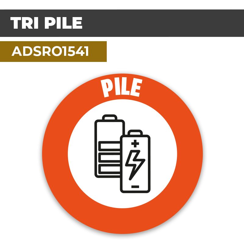 Autocollant TRI PILE | Tri sélectif et recyclage