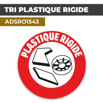 Autocollant TRI PLASTIQUE RIGIDE | Tri sélectif et recyclage