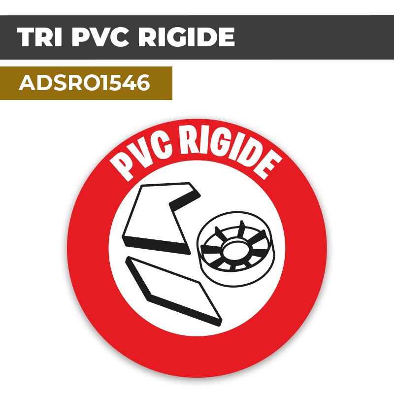Autocollant TRI PVC RIGIDE | Tri sélectif et recyclage