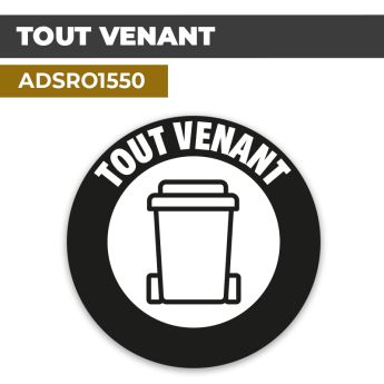 Autocollant TOUT VENANT | Déchets