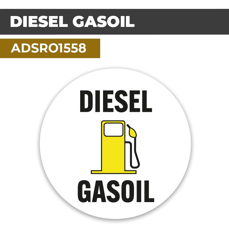 Autocollant DIESEL GASOIL | Signalétique carburant