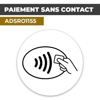 Autocollant PAIEMENT SANS CONTACT | Moyens de paiement