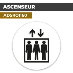 Autocollant ASCENSEUR | Accès aux étages