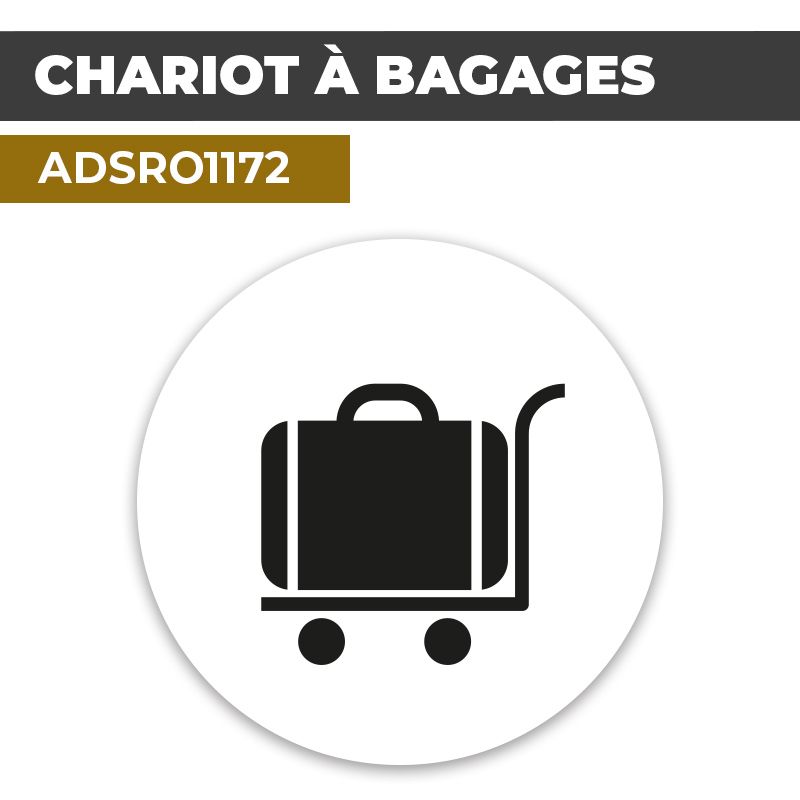Autocollant CHARIOT À BAGAGES | Transport et tourisme