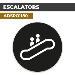 Autocollant ESCALATORS | Accès aux étages