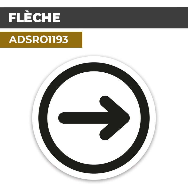 Autocollant FLÈCHE | Direction
