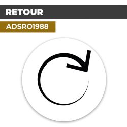 Autocollant | RETOUR | Flèches et Directions