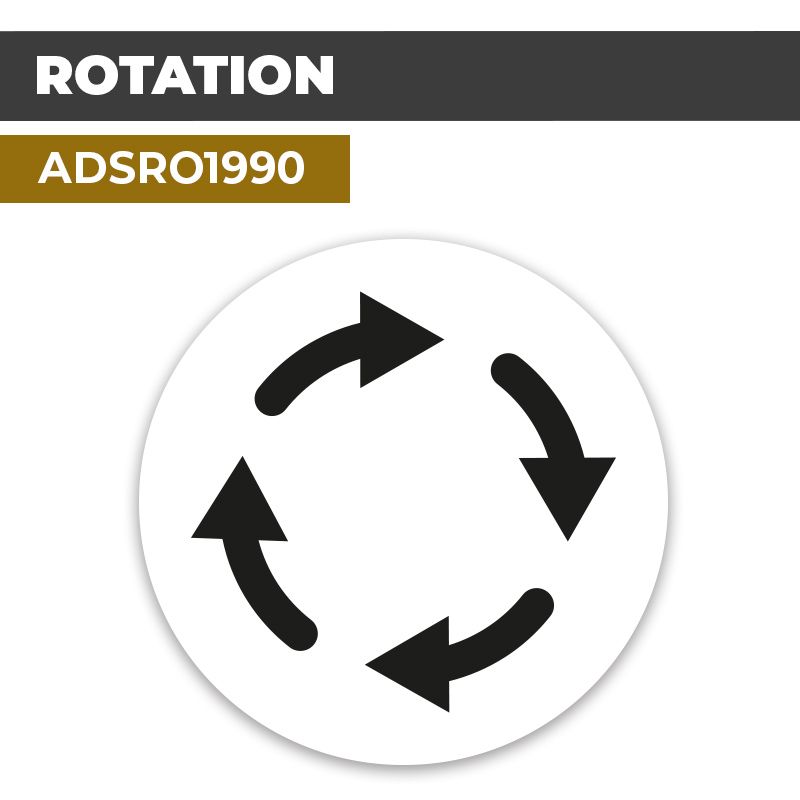 Autocollant | ROTATION | Flèches et Directions
