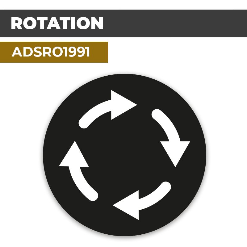 Autocollant | ROTATION | Flèches et Directions