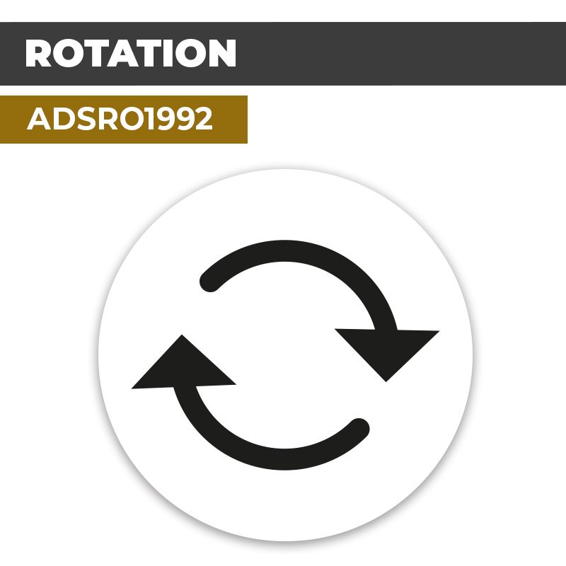 Autocollant | ROTATION | Flèches et Directions