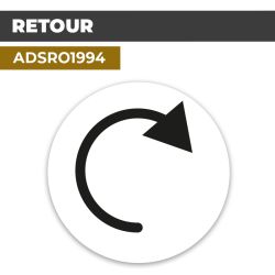 Autocollant | RETOUR | Flèches et Directions