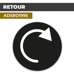 Autocollant | RETOUR | Flèches et Directions