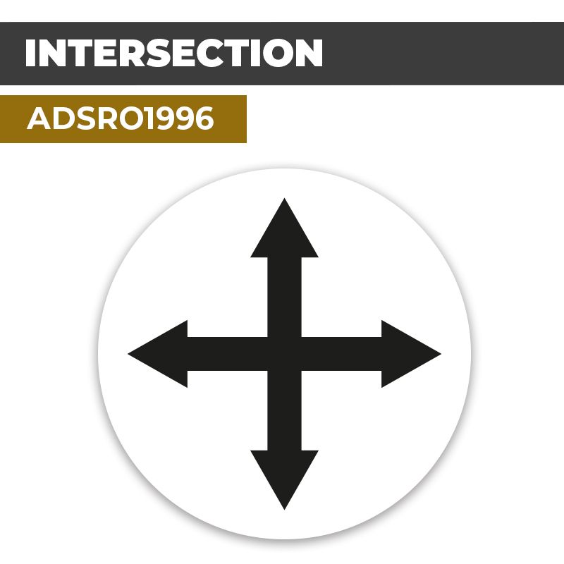 Autocollant | INTERSECTION | Flèches et Directions