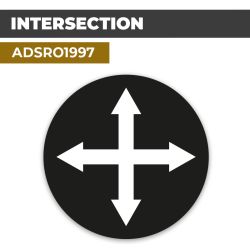 Autocollant | INTERSECTION | Flèches et Directions