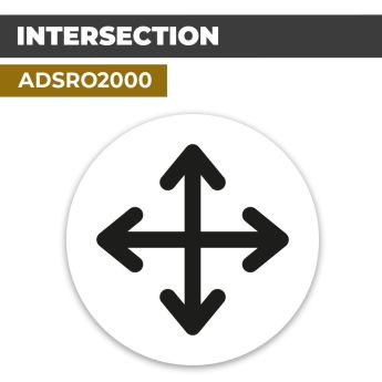Autocollant | INTERSECTION | Flèches et Directions
