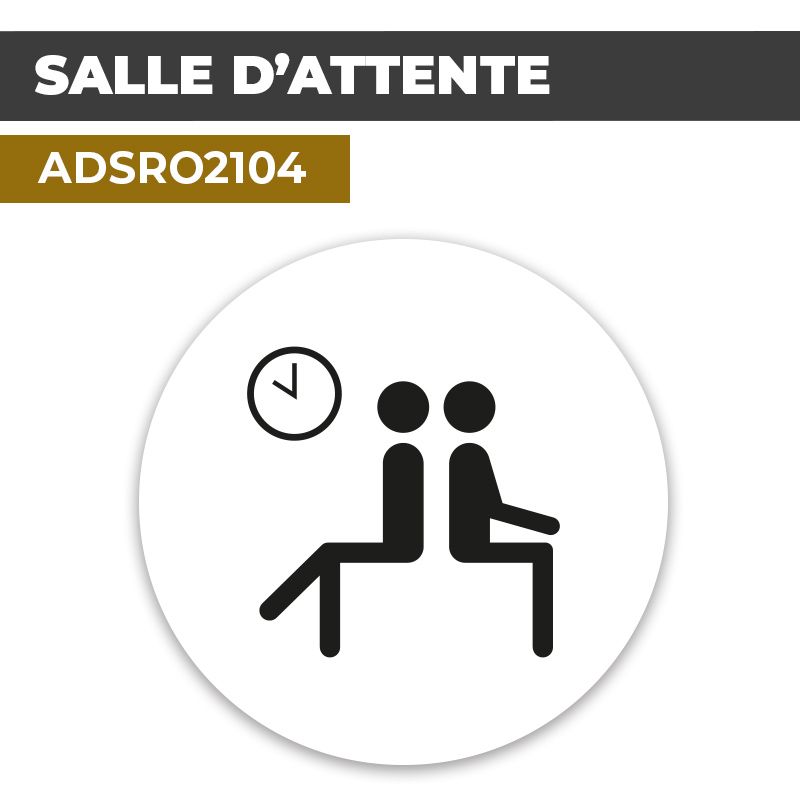 Autocollant SALLE D'ATTENTE | Bureaux et Locaux