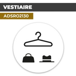 Autocollant VESTIAIRE | Autocollant de porte