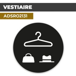 Autocollant VESTIAIRE | Autocollant de porte