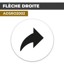 Autocollant FLÈCHE DROITE | Direction