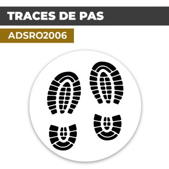 Autocollant TRACES DE PAS | Empreintes de pieds