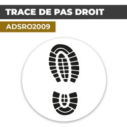 Autocollant TRACE DE PAS DROIT | Empreintes de pieds