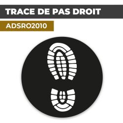 Autocollant TRACE DE PAS DROIT | Empreintes de pieds