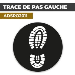 Autocollant TRACE DE PAS GAUCHE | Empreintes de pieds