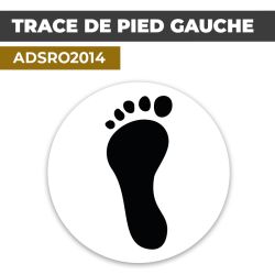 Autocollant TRACE DE PIED GAUCHE | Empreintes de pieds