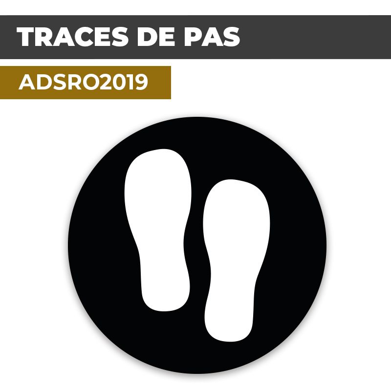 Autocollant TRACES DE PAS | Empreintes de pieds