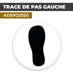 Autocollant TRACE DE PAS GAUCHE | Empreintes de pieds