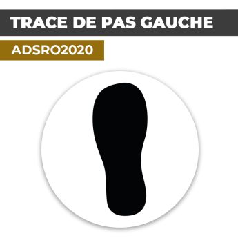 Autocollant TRACE DE PAS GAUCHE | Empreintes de pieds