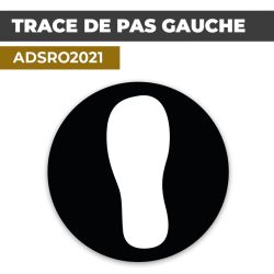 Autocollant TRACE DE PAS GAUCHE | Empreintes de pieds