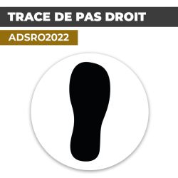 Autocollant TRACE DE PAS DROIT | Empreintes de pieds