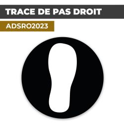 Autocollant TRACE DE PAS DROIT | Empreintes de pieds