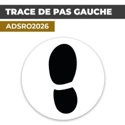 Autocollant TRACE DE PAS GAUCHE | Empreintes de pieds