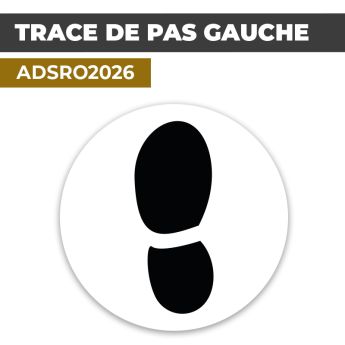 Autocollant TRACE DE PAS GAUCHE | Empreintes de pieds