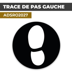 Autocollant TRACE DE PAS GAUCHE | Empreintes de pieds