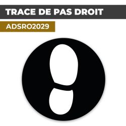 Autocollant TRACE DE PAS DROIT | Empreintes de pieds
