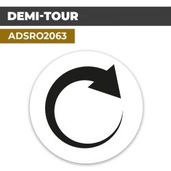 Autocollant DEMI-TOUR | Direction