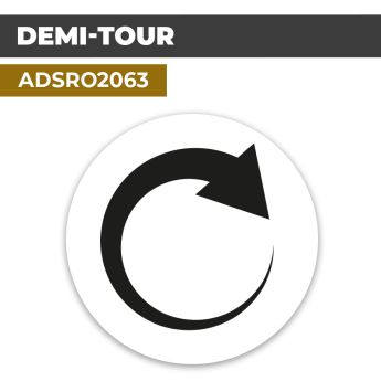 Autocollant DEMI-TOUR | Direction