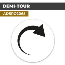 Autocollant DEMI-TOUR | Direction
