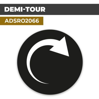 Autocollant DEMI-TOUR | Direction