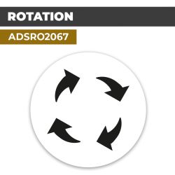 Autocollant ROTATION | Direction