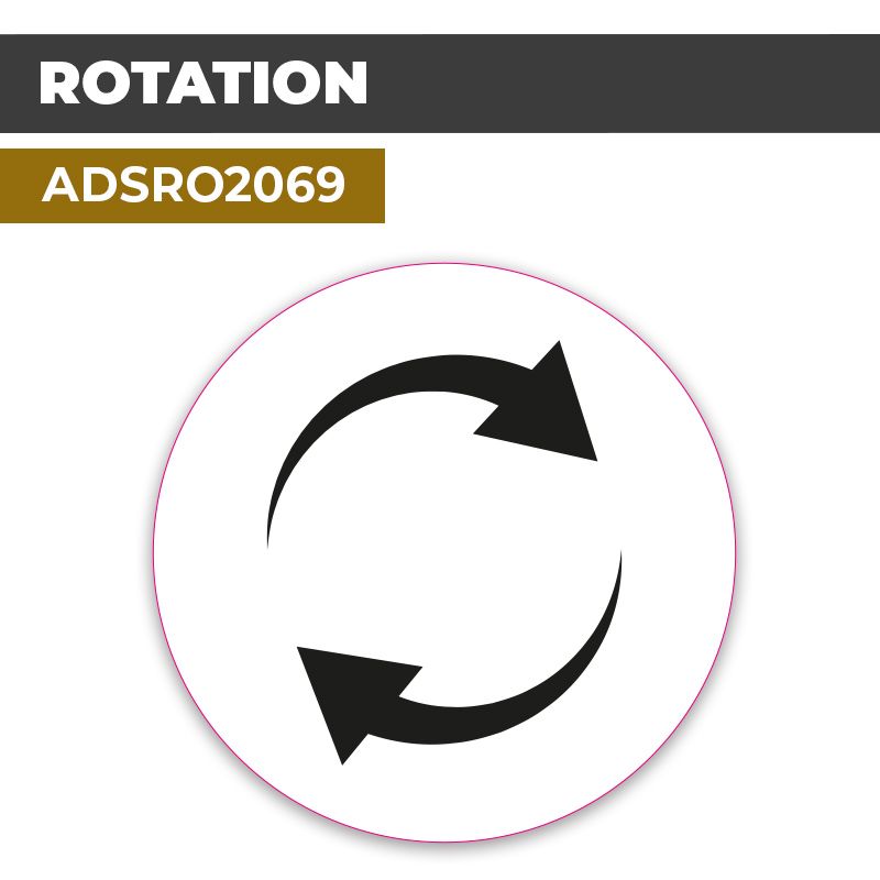 Autocollant ROTATION | Direction