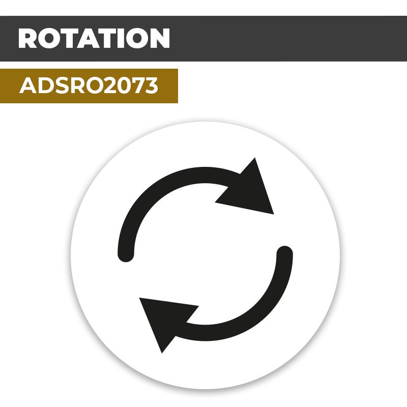 Autocollant ROTATION | Direction