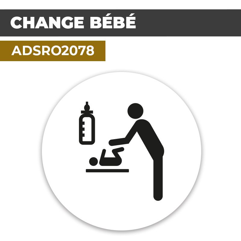 Autocollant CHANGE BÉBÉ | Hygiène de l'enfant